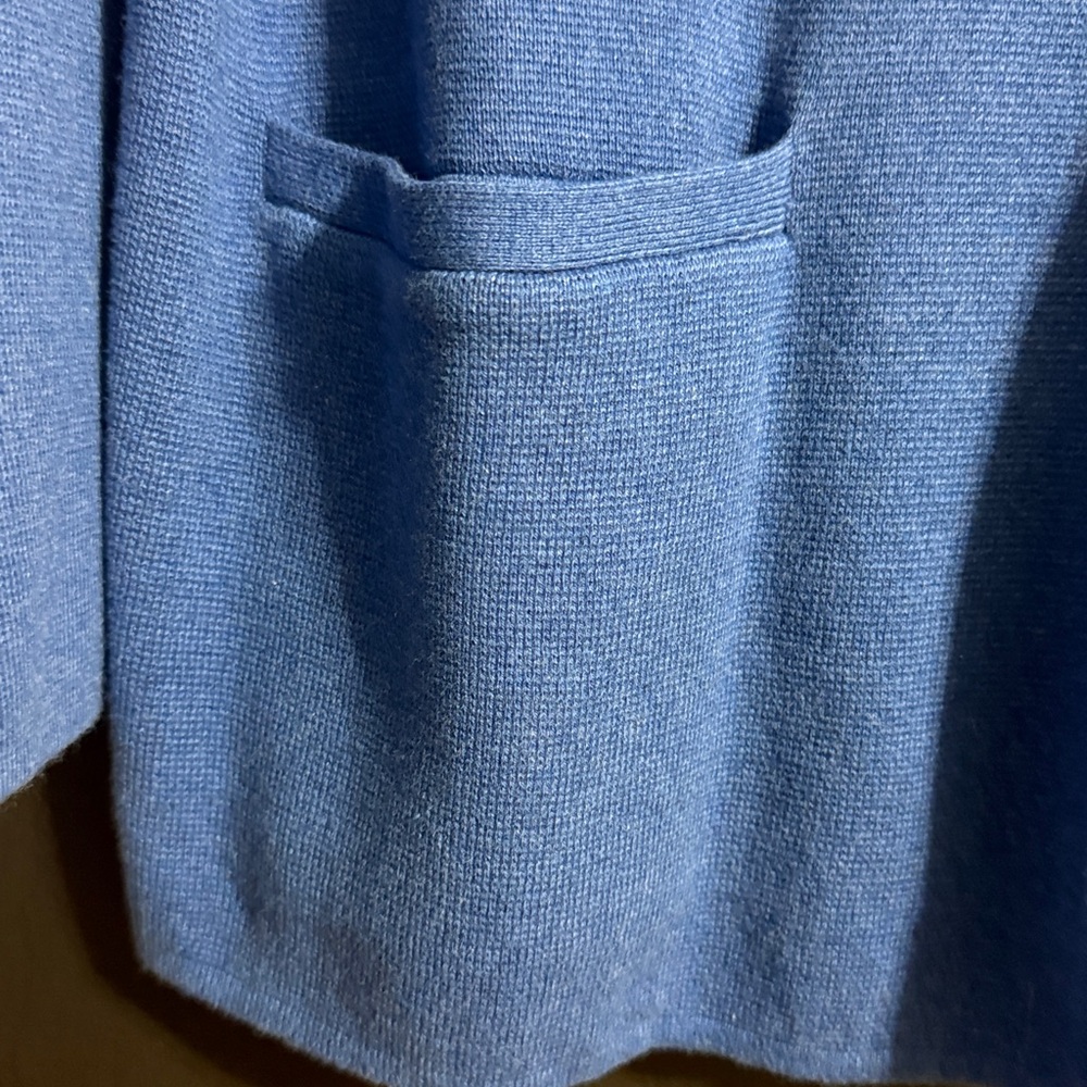 Lands’ End Cotton Grandpa Sweater Size: S (6-8) - Picture 4 of 7